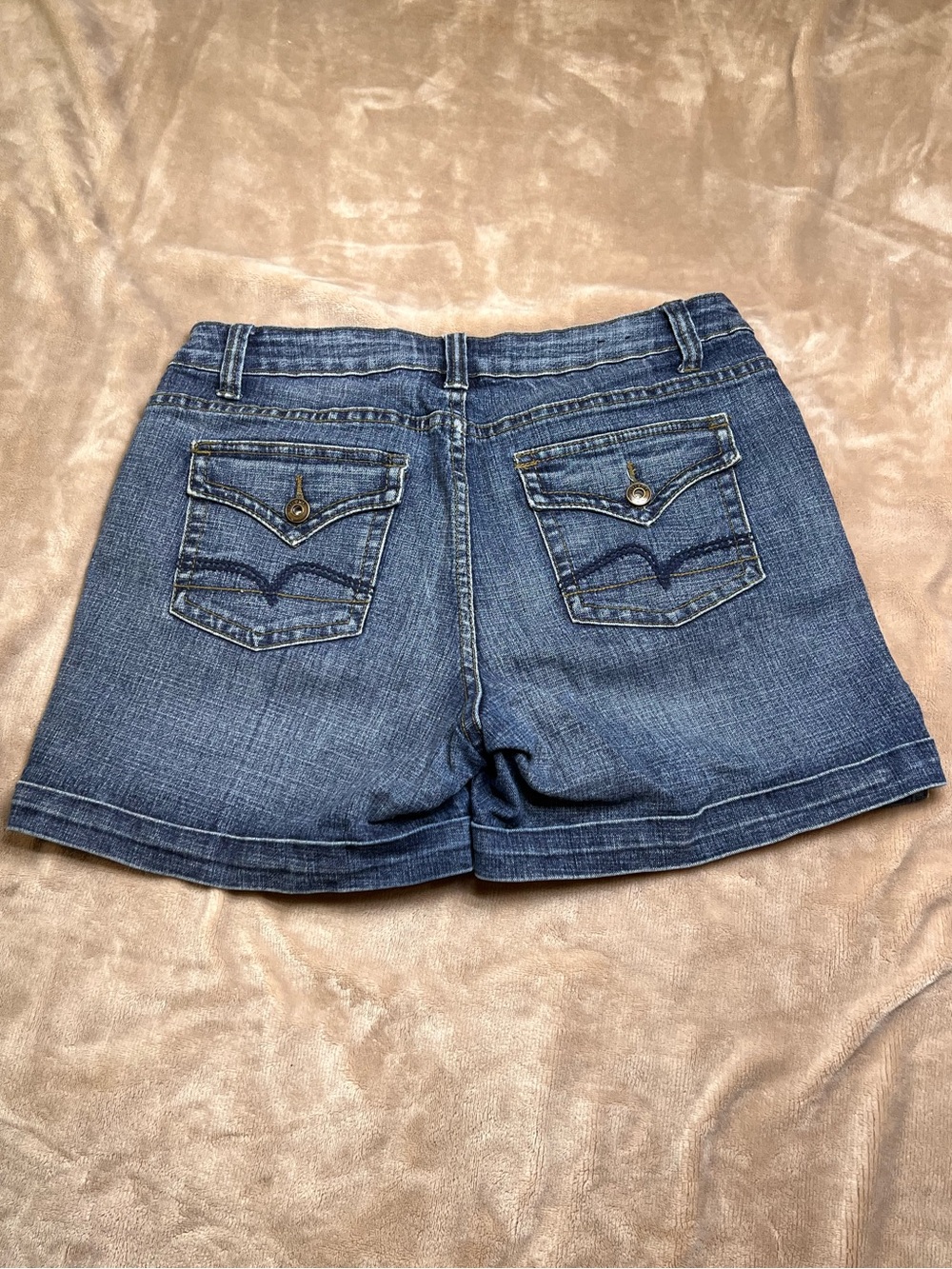 URBAN STAR Retro Loose Fit Medium Faded Blue Denim Shorts - Sz 10